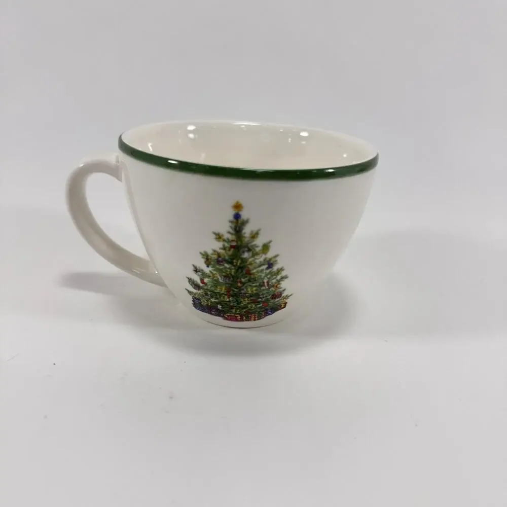 Christopher Radko Holiday Celebrations Tradition Christmas Coffee Cup Saucer
